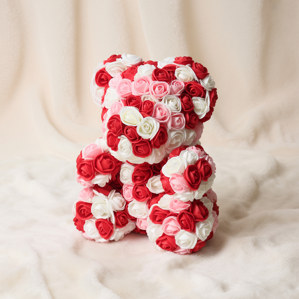 Ours en roses personnalisé - créez votre modèle unique